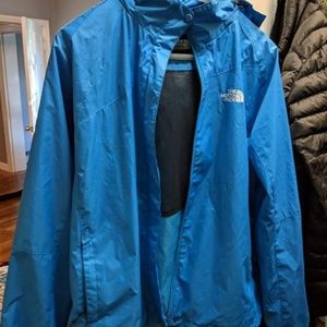 Light blue raincoat